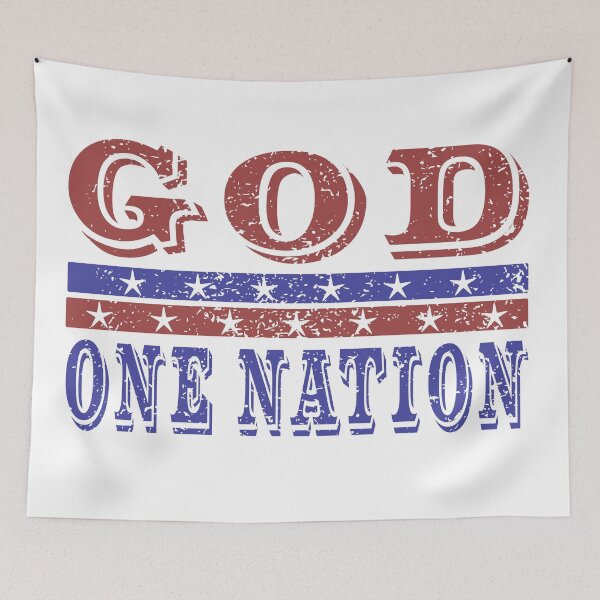 Item preview, One Nation Under God Distressed Graphic designed and sold by ABeasEyeView.