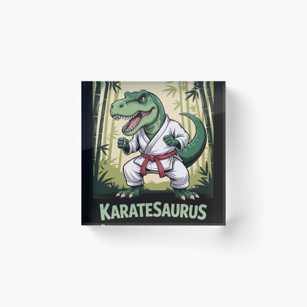 Artikelvorschau, Karate Dinosaurier Karatesaurus T-Rex Grafik Karatist entworfen und verkauft von Viepenny.