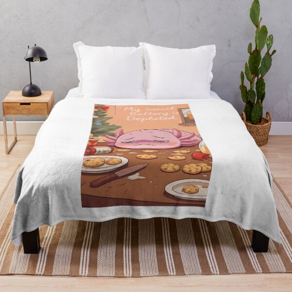 Item preview, Introvert Axolotl Xmas – Funny Depleted Social Battery Artwork designed and sold by MadeByACJ.