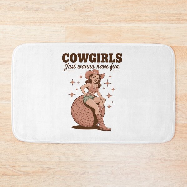 Item preview, Cowgirls Just Wanna Have Fun Retro Disco Cowgirl Sublimation  designed and sold by RayArmstrong.