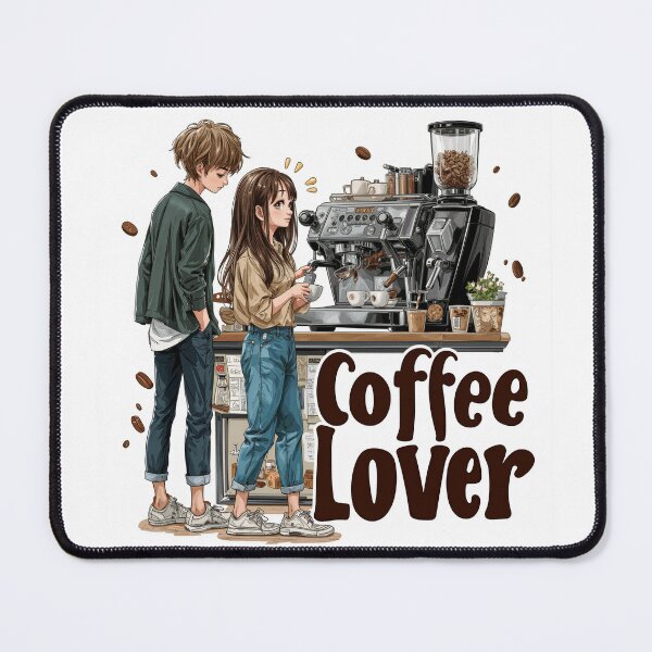 Item preview, Cute Coffee Lover Barista Machine – Adorable Coffee Shop Cartoon Art designed and sold by Grafititee.