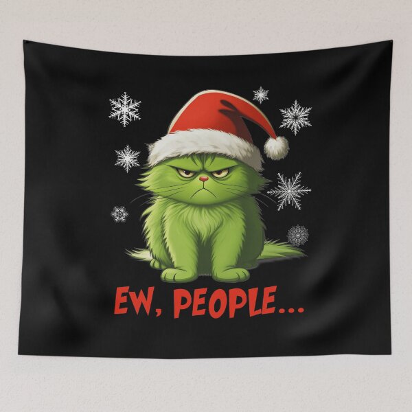 Item preview, Ew people Grinch christmas Funny Grinch Cat Christmas Gifts  designed and sold by Har-vee.
