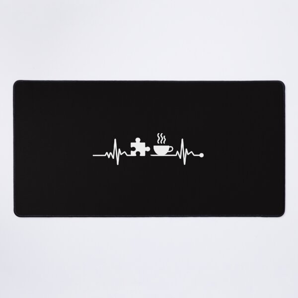 Item preview, Jigsaw Puzzle Coffee Lover Heartbeat Puzzle designed and sold by Viepenny.