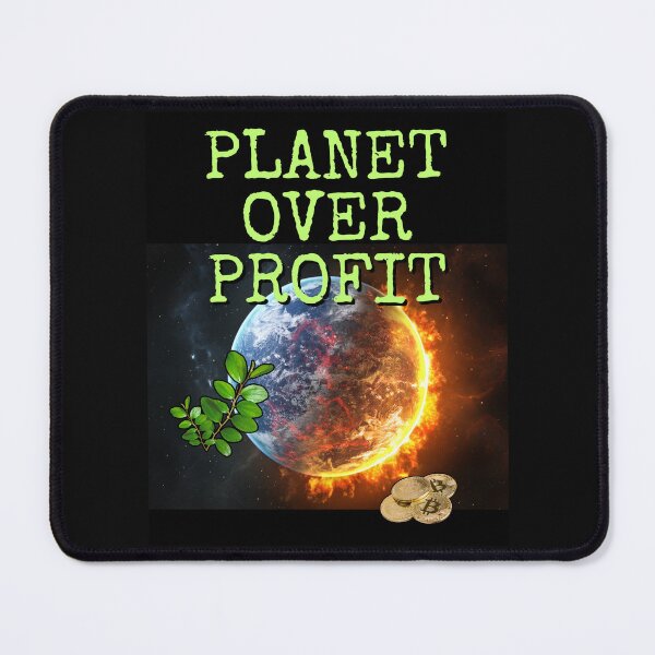 Item preview, Planet Over Profit Earth On Fire Colorful Design designed and sold by EarthArtDesigns.
