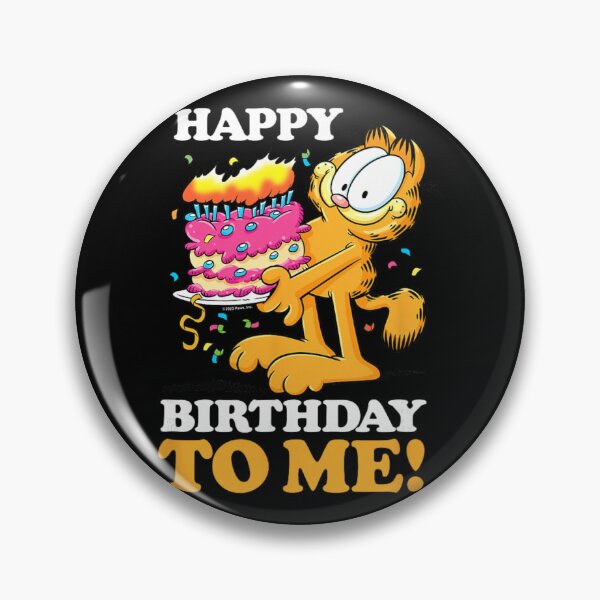 Item preview, Garfield Birthday Cake Fun – Cute Celebration Cartoon Illustration designed and sold by BaileJavo.