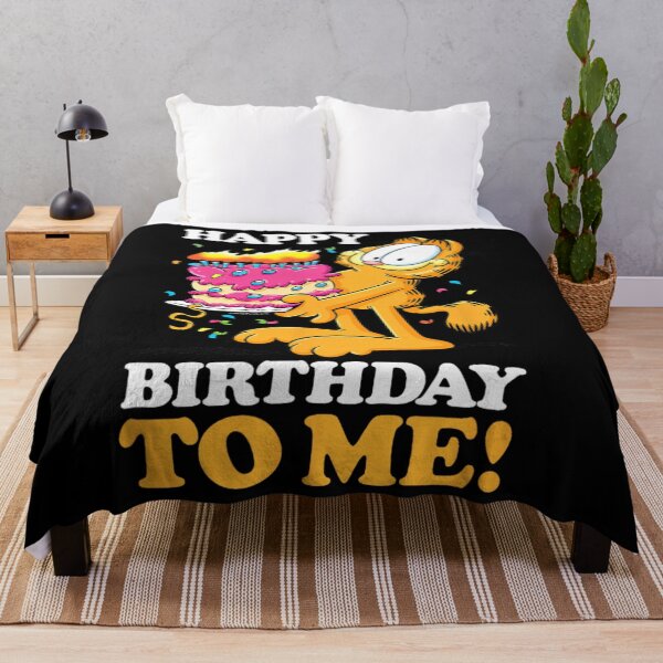 Item preview, Garfield Birthday Cake Fun – Cute Celebration Cartoon Illustration designed and sold by BaileJavo.