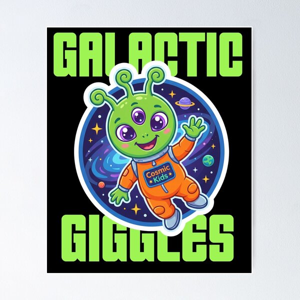 Item preview, Cute Alien – Galactic Giggles Space Fun designed and sold by Taans-Creation.