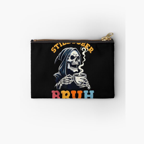 Item preview, Retro Groovy Still Sober Bruh Funny Skull Sobriety Aa Na designed and sold by RuthSheila.