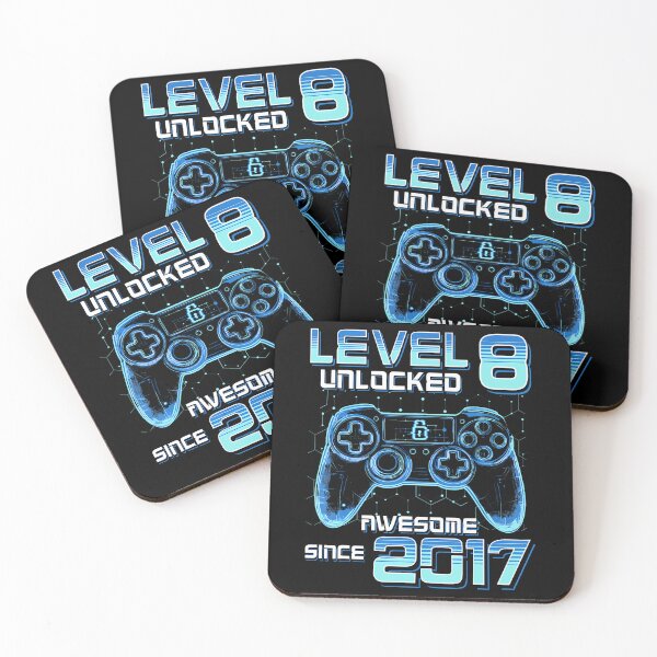 Item preview, Level 8 Unlocked Video Game Party 8Th Birthday Gamer Boys designed and sold by TysonLangosh.