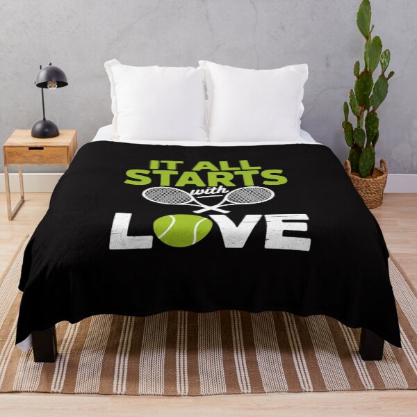 Item preview, It All Starts With Love Tennis Sports Racket Player designed and sold by Viepenny.