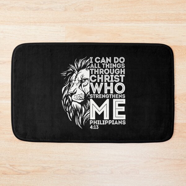 Item preview, Christian I Can Do All Things Through Christ Lion Faith Gift designed and sold by BeverlyBrenda.