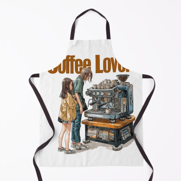 Item preview, Copy of Cute Coffee Lover Barista Machine – Adorable Coffee Shop Cartoon Art designed and sold by Grafititee.