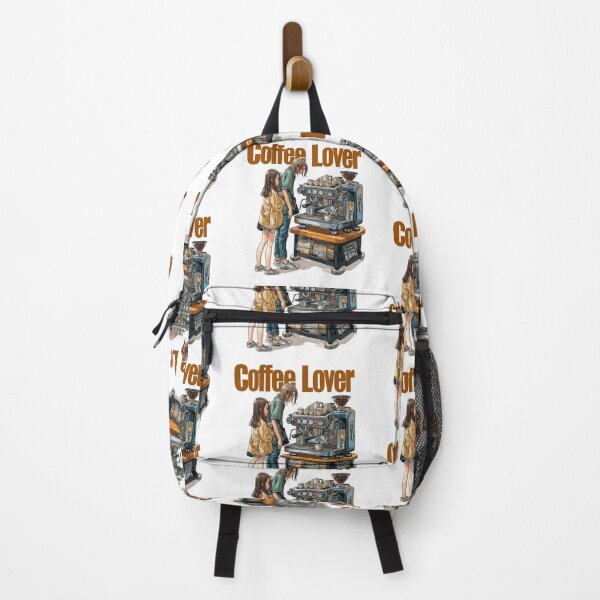 Item preview, Copy of Cute Coffee Lover Barista Machine – Adorable Coffee Shop Cartoon Art designed and sold by Grafititee.