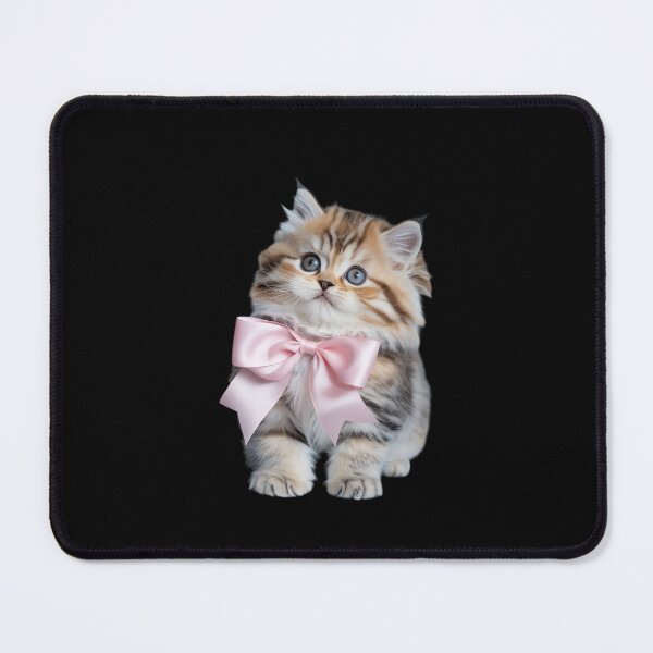 Item preview, Coquette Bow Simple Pink Cute Girl Kitten Cat Bow Girly designed and sold by MinaReinger.
