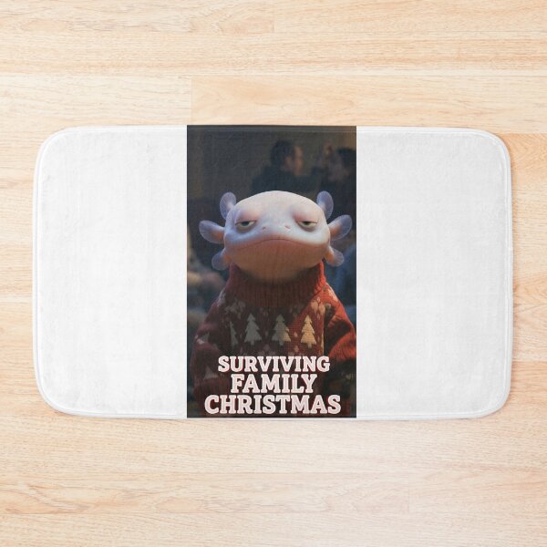 Item preview, Surviving Family Christmas – Stressed Axolotl Pixar-Style Design designed and sold by MadeByACJ.