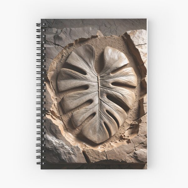 Item preview, Ancient Monstera Fossil - Limestone Relief designed and sold by terramuse.