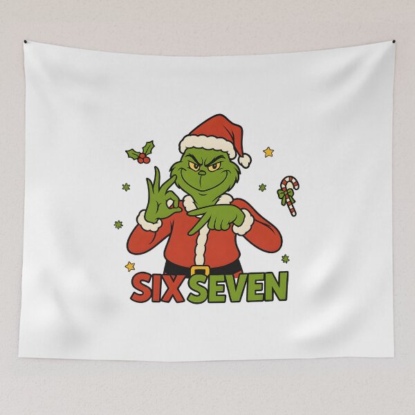 Item preview, Grinch Humor Christmas Gen Z Gen Alpha Slang 67 Meme Humor 6-7 Funny Six Seven  designed and sold by Har-vee.