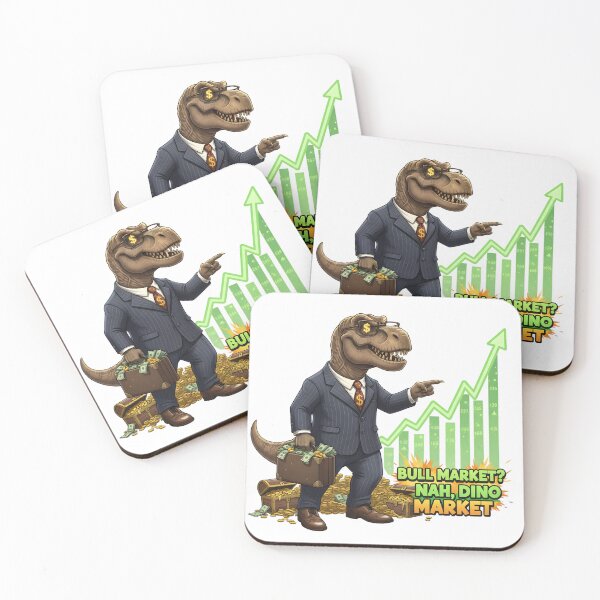 Item preview, Bull Market? Nah, Dino Market – Funny Stock Market T-Rex Trader Meme designed and sold by DinoPrints-shop.