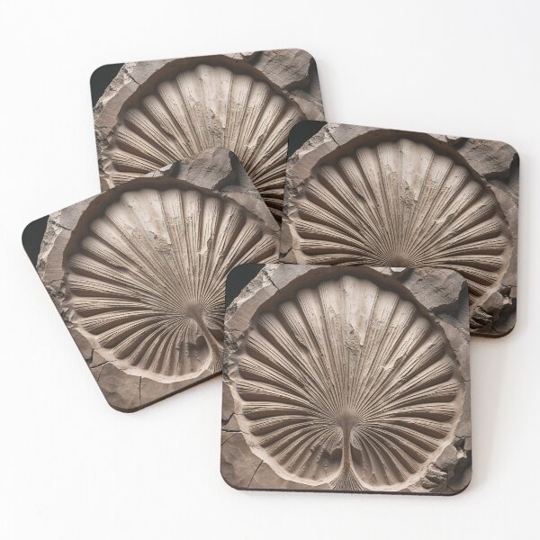 Item preview, Palm Fan Fossil - Ancient Stone Sculpture designed and sold by terramuse.