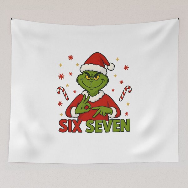 Item preview, Grinch Christmas 67 Meme Humor 6-7 Funny Six Seven Gen Z Gen Alpha Slang  designed and sold by Har-vee.