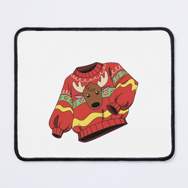Item preview, Ugly Christmas Sweater with Reindeer Head designed and sold by HBOriginalsArt.