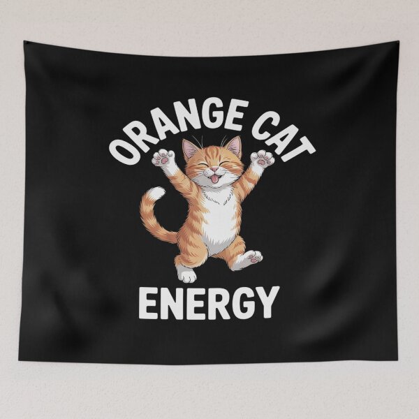 Item preview, Orange Tabby Cat Orange Cat Energy designed and sold by LinlinsDemons.