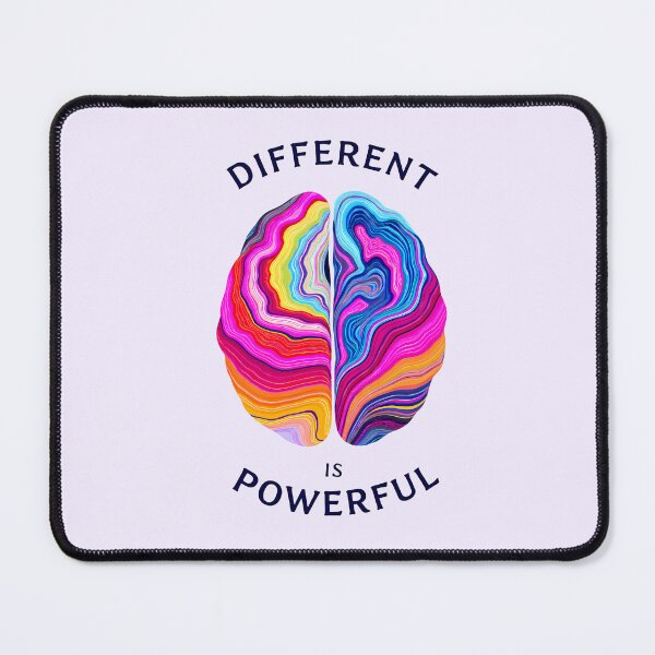 Item preview, “Different Is Powerful” Colorful Abstract Brain – Vibrant Neurodiversity Art Design designed and sold by PureBrain.