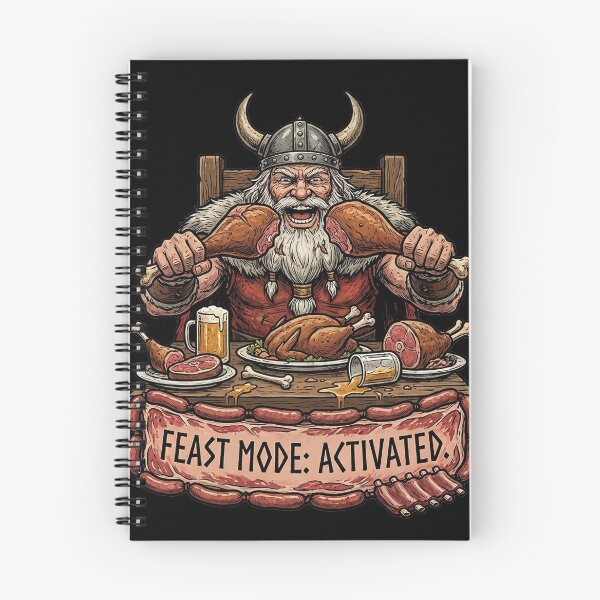 Item preview, Feast Mode Activated Viking Funny Foodie Thanksgiving Christmas Gamer Gift designed and sold by AOG-DESIGNS.