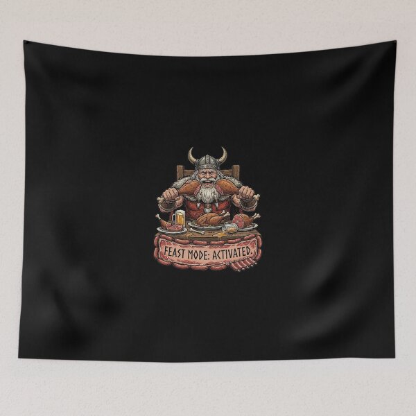 Item preview, Feast Mode Activated Viking Funny Foodie Thanksgiving Christmas Gamer Gift designed and sold by AOG-DESIGNS.