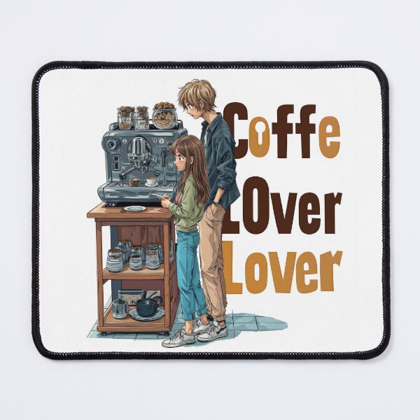 Item preview, Copy of Cute Coffee Lover Barista Machine – Adorable Coffee Shop Cartoon Art designed and sold by Grafititee.
