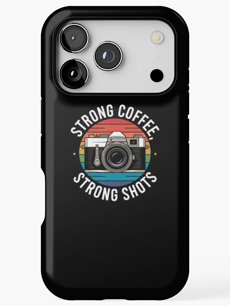 Thumbnail 1 of 4, iPhone Case, Strong Coffee Photographer Strong Shots designed and sold by RuthSheila.