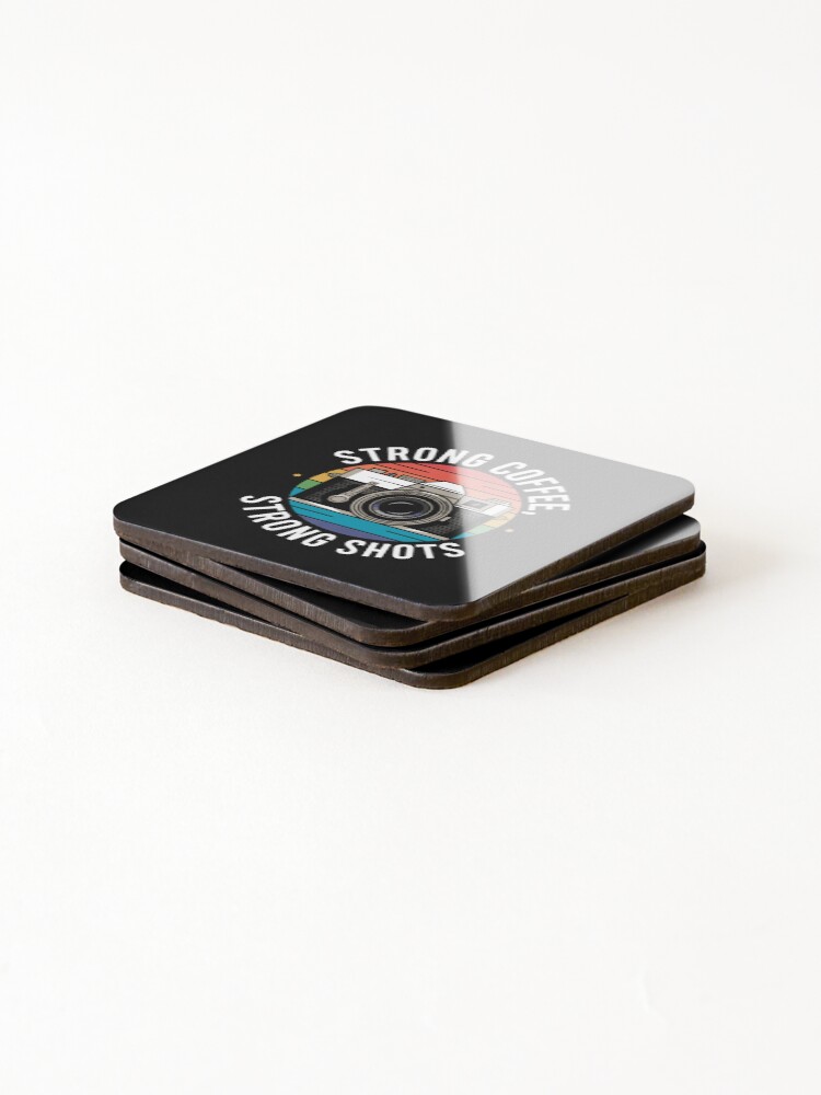 Thumbnail 4 of 5, Coasters (Set of 4), Strong Coffee Photographer Strong Shots designed and sold by RuthSheila.
