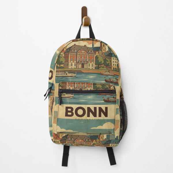 Item preview, Bonn Skyline Poster – Rhine River & Landmark Illustration designed and sold by JhonSM.