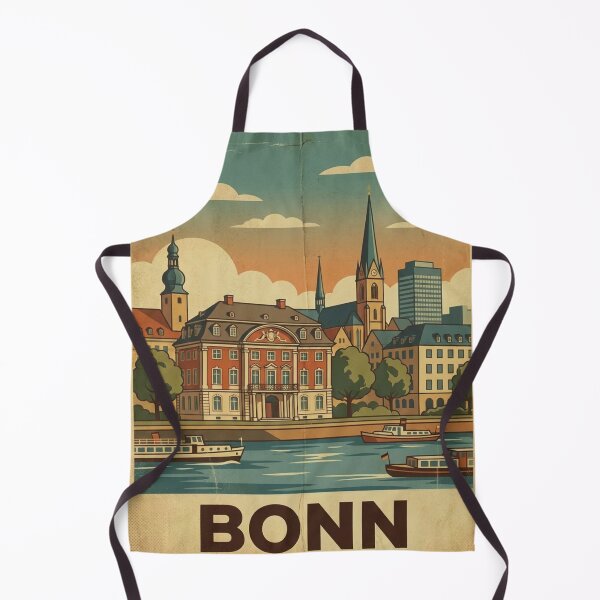 Item preview, Bonn Skyline Poster – Rhine River & Landmark Illustration designed and sold by JhonSM.