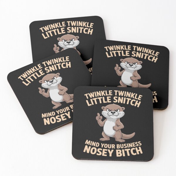 Item preview, Otter Twinkle Little Snitch Mind Your Business Nosey designed and sold by velltoons.