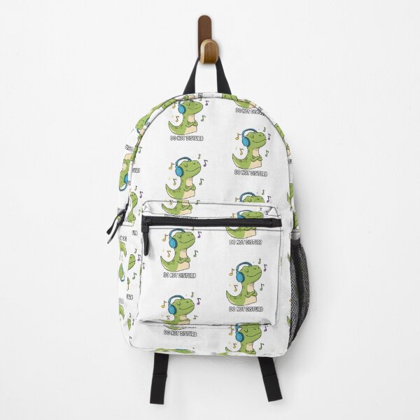 Item preview, Do Not Disturb – Music Lover Dino Listening to Headphones designed and sold by DinoPrints-shop.