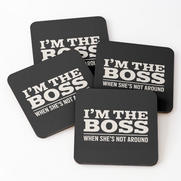 Item preview, I'm The Boss When She's Not Around Husband designed and sold by EntroRhim.