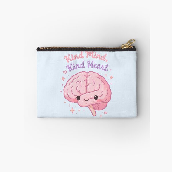 Item preview, “Kind Mind, Kind Heart” Kawaii Brain – Cute Positive Mental Health Pastel Design designed and sold by PureBrain.