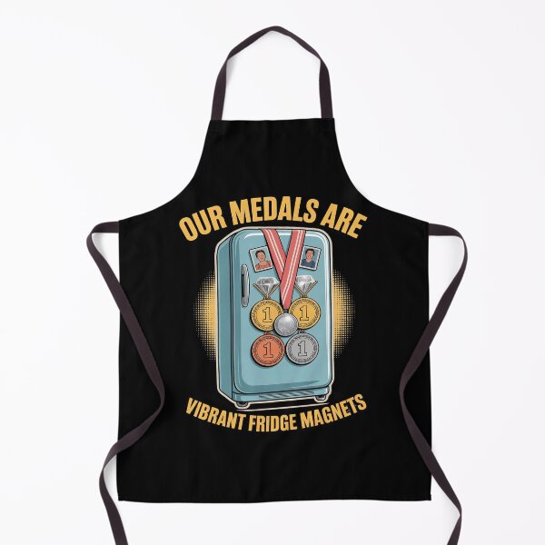 Item preview, Our Medals are Vibrant Fridge Magnets Family designed and sold by velltoons.
