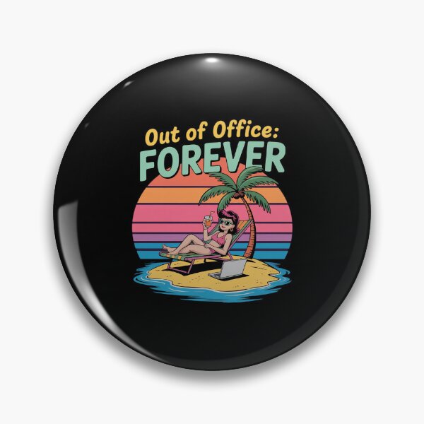 Item preview, Out of Office Forever Retired Life Beach Graphic designed and sold by velltoons.