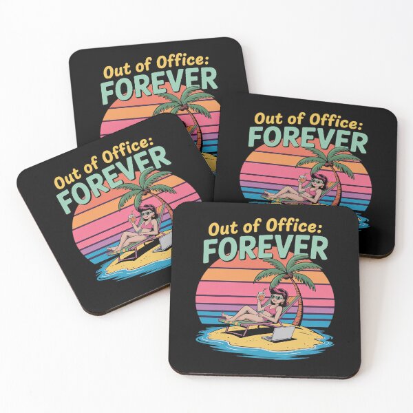 Item preview, Out of Office Forever Retired Life Beach Graphic designed and sold by velltoons.