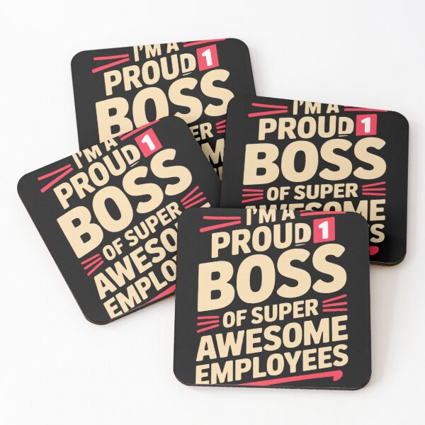 Item preview, I'm A Proud Boss Of Super Awesome Employees Head Man designed and sold by EntroRhim.
