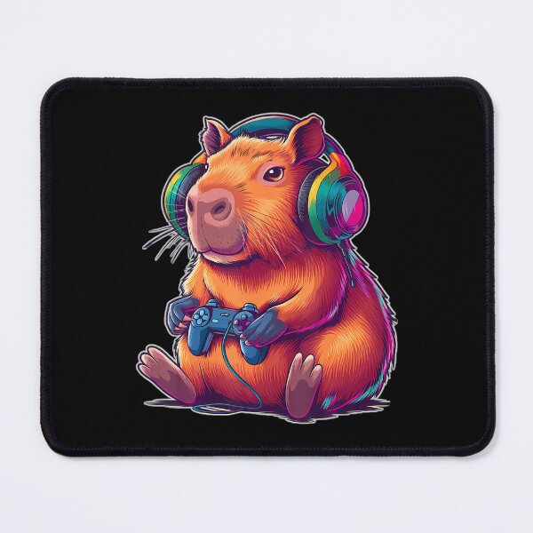 Item preview, Cute Capybara Funny Gamer Capybara Playing Video Games designed and sold by MavisJoseph.