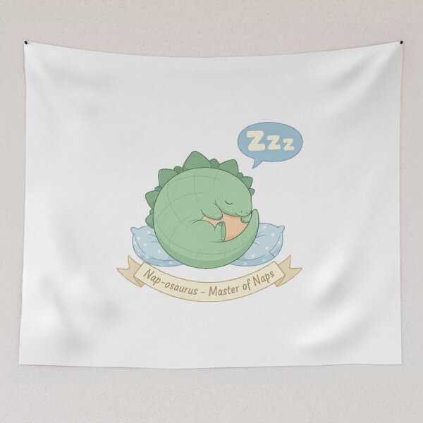 Item preview, Naposaurus – Master of Naps Cute Sleepy Dinosaur designed and sold by DinoPrints-shop.
