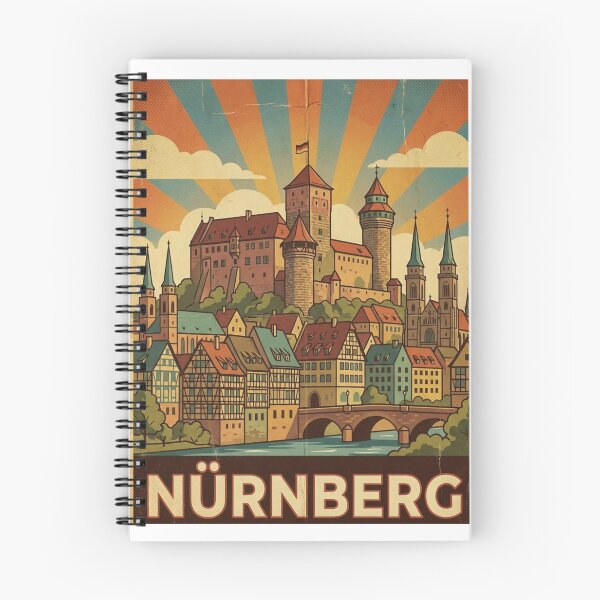 Item preview, Nuremberg Skyline Illustration – Old Town & City Walls designed and sold by JhonSM.