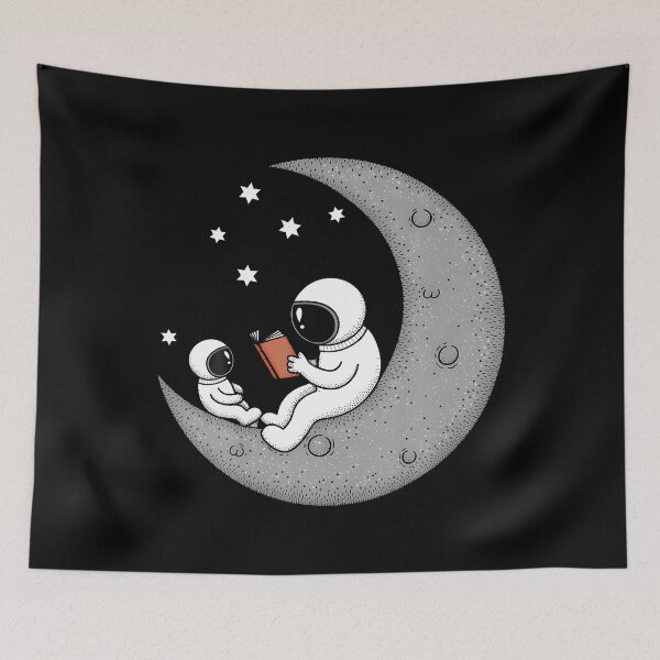 Item preview, Astronaut Storytime On The Moon Space Cute Reading Adventure designed and sold by AndreaBonnie.