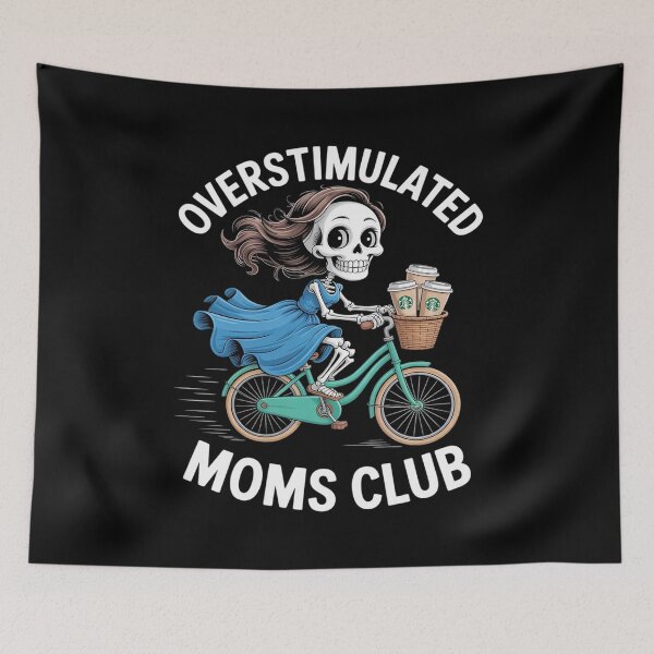 Item preview, Overstimulated Moms Club Tshirt Mom Depression Mental designed and sold by velltoons.