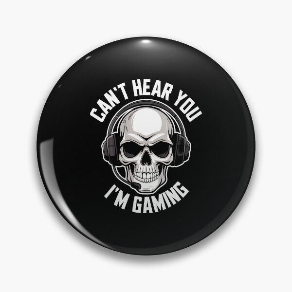 Item preview, Gaming Skull Headset Can'T Hear You Gamer Design designed and sold by KristenSophie.