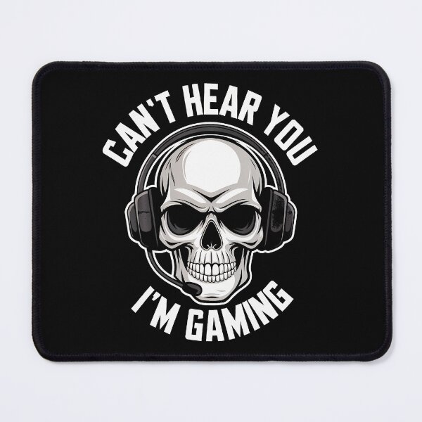 Item preview, Gaming Skull Headset Can'T Hear You Gamer Design designed and sold by KristenSophie.