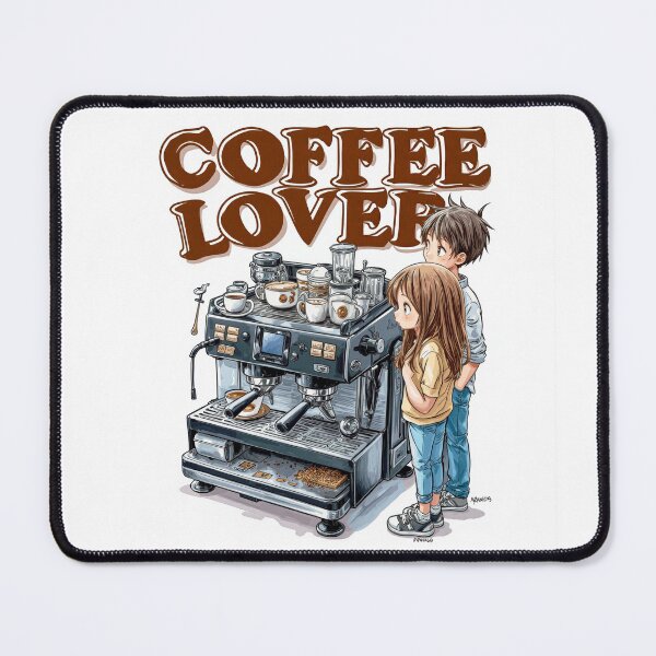 Item preview, Cute Coffee Lover Barista Machine – Adorable Coffee Shop Cartoon Art designed and sold by Grafititee.